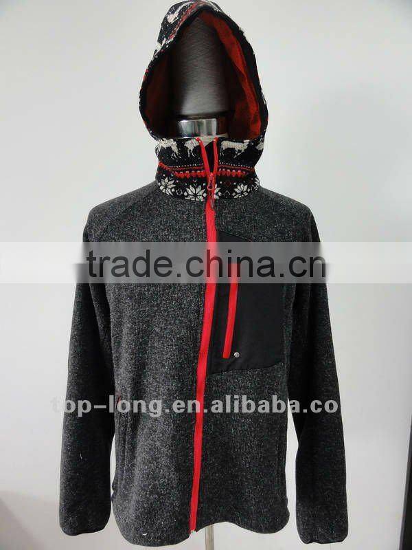 Christmas Outerwear sportswear hood for men hiking jacket