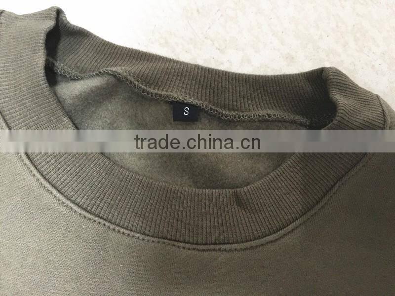 latest design spring cotton short green sweater for men