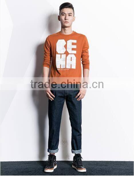 wholesale best quality cotton printing long sleeve t-shirt