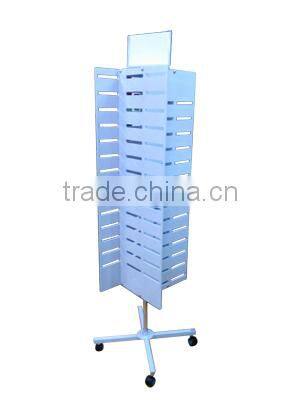 4 Side Wood Spinning Merchandiser Revolving Rack