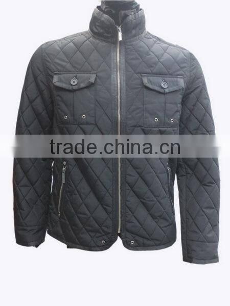 European top fashion men winter clothes quilted coat