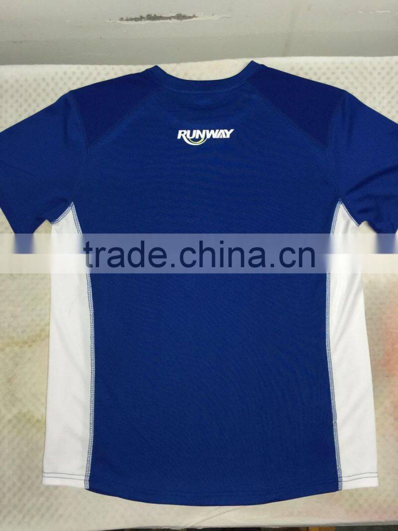 32S soft black polyester tshirt ,100%polyester t shirt in high count