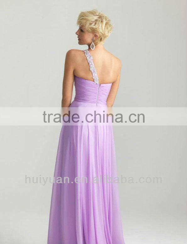 Newest v neck one shoulder ladies western long dress