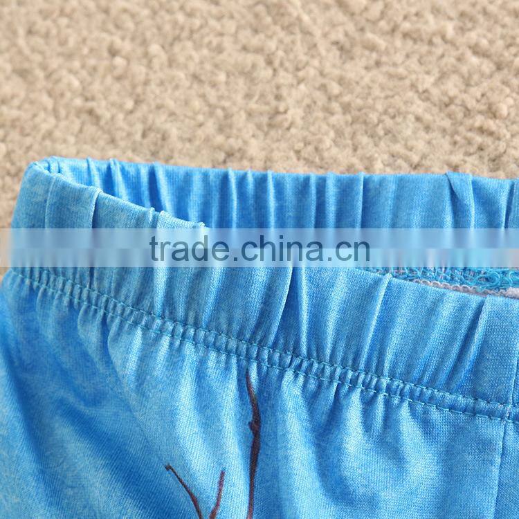 2017 New arrived boutique hot sale Full Length girl frozen girl tight legging