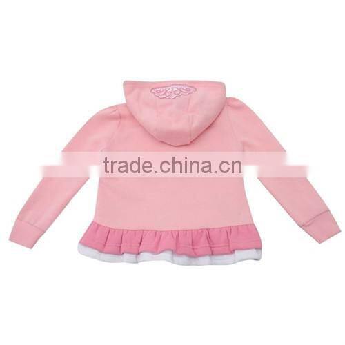 Customize beautiful hot sale kids hoodie, baby girls wear manufacturer