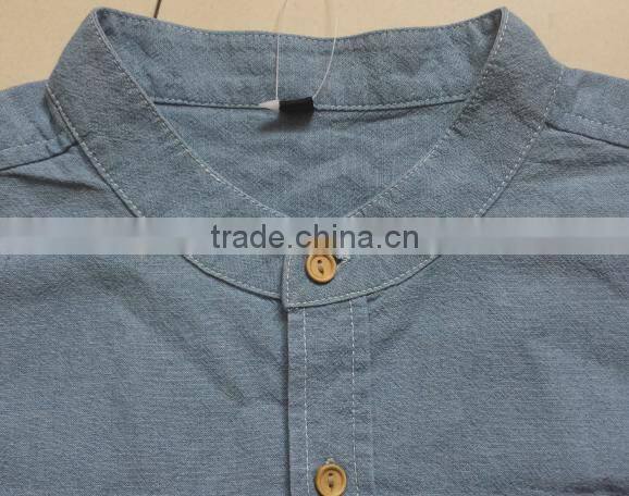 mens denim shirt , 100% cotton , all over printed 1682