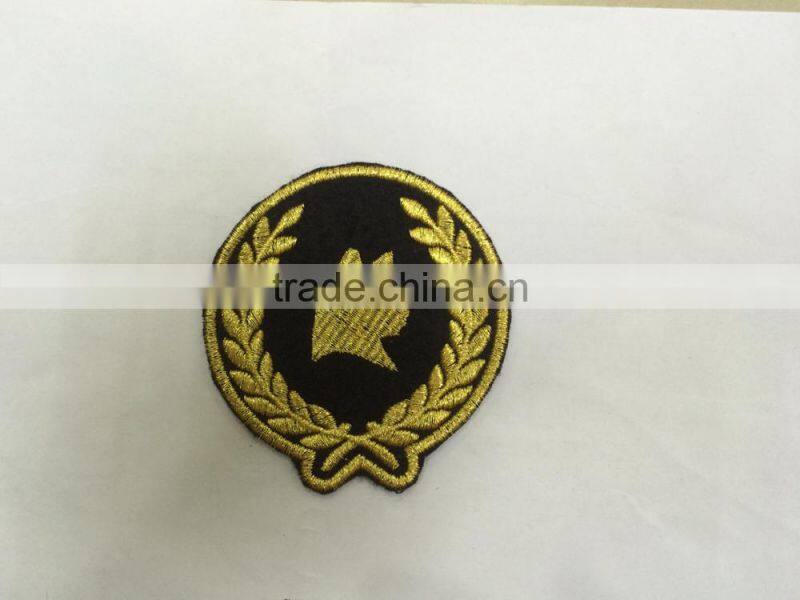 machine embroidered customs badges design