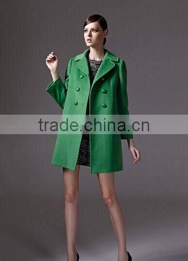 2014 winter hot selling good women overcoat