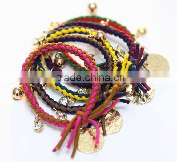 fashion lace wristband for bridesmaid new design wide lace bracelet wedding jewelry bangle fabric braided bracelet bangle