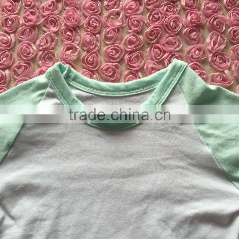 FLF-818 new products girls top baby baseball icing shirts wholesale clothes children's boutique clothing 2016
