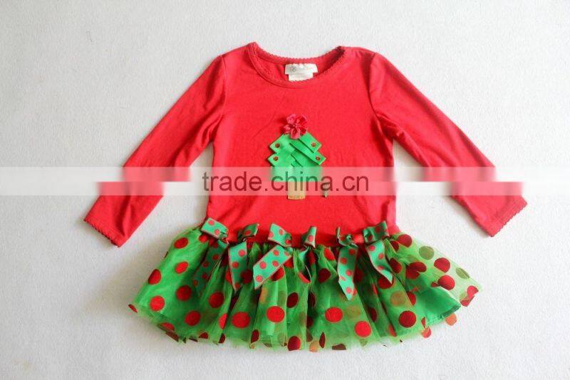 Wholesale girls PettiSkirts elastic waistband skirts Girls chiffon skirts Red polka dot skirt Boutique Fluffy Pettiskirt