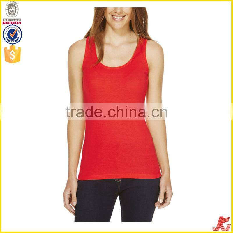customize 95% cotton and 5% spandex womens tank tops