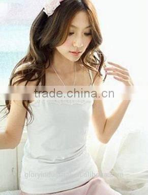 Women Lace spaghetti strap tank top tshirt