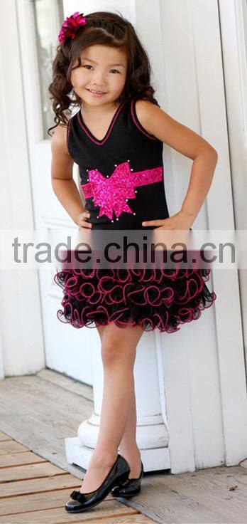 girls lace dresses clothing Baby Summer Chevron Petti Dress girls one shoulder dress baby girls children clothing