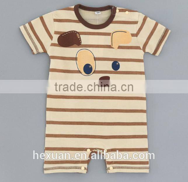 wholesale summer cotton baby clothes short sleeve newborn baby romper