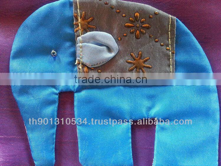 Thai Silk Embroidered wallet bag