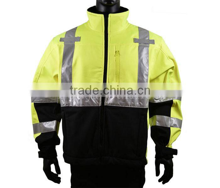 fluorescent color 50mm reflective tape top quality bomber workwear jacket