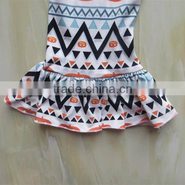 YW-070 boutique baby halloween clothes suit dress/pumpkin ruffle pants and neckerchief/scarf cheap china wholesale clothing
