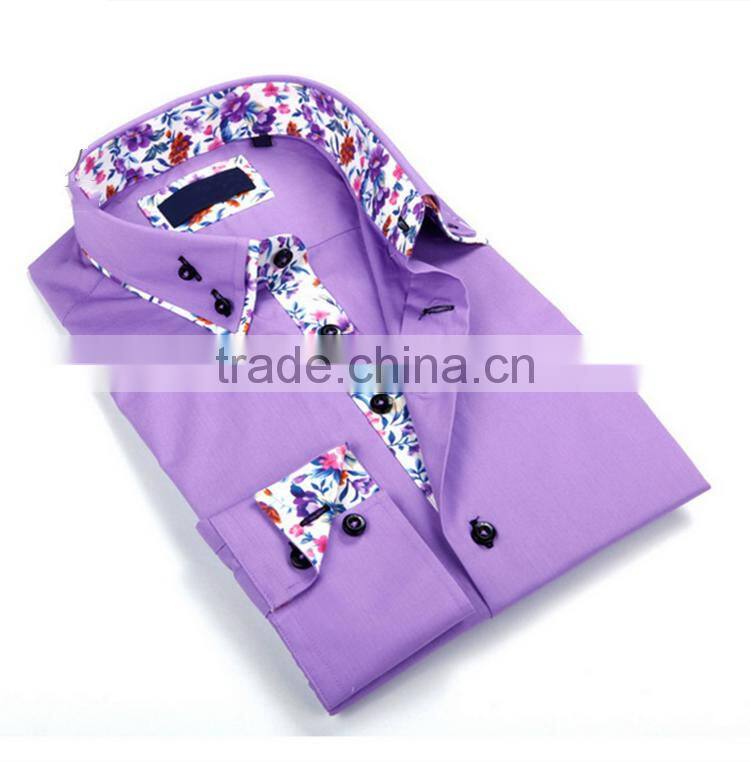double collar mens cotton shirts, cotton shirt for men 2016