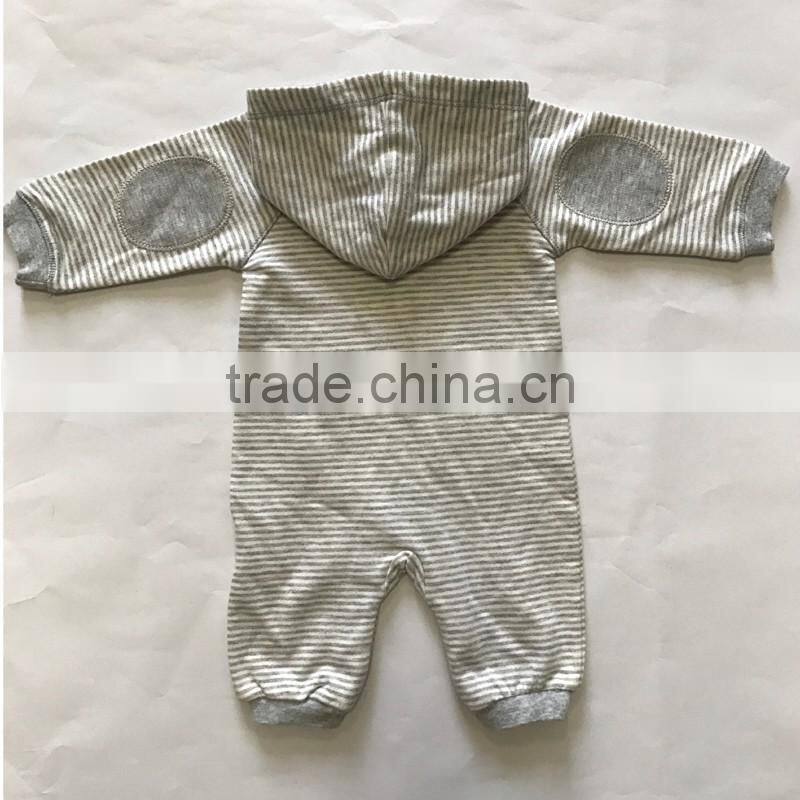 Infants & Toddlers Age Group Baby Hooded Romper and 100% cotton 100% Cotton Yarn Dye French Terry Baby Jumpsuit