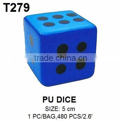 5inch PU Coated Foam Number Dice