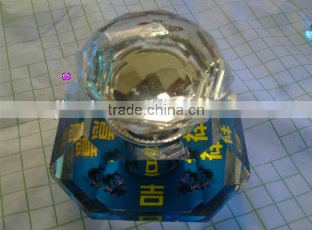 Custom any color good k9 crystal glass perfume bottle