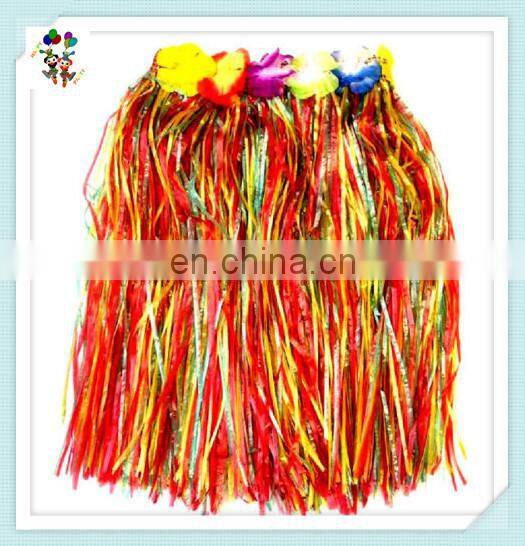 Cheap Party Rainbow Colors Sexy Hawaiian Hula Grass Skirts HPC-0998