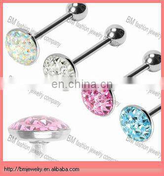 Fashion hot sale vibrating tongue ring barbell body piercing jewelry