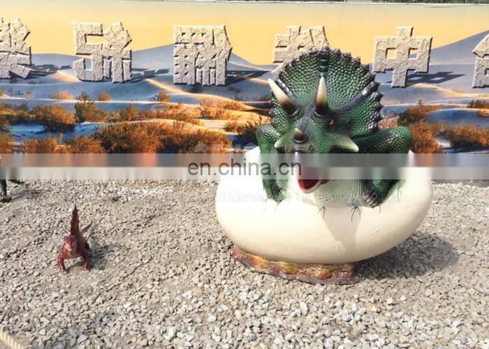 High Simulation Growing Triceratops Dinosaur Eggs