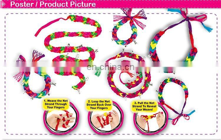 DIY craft kit finger weaving bracelets