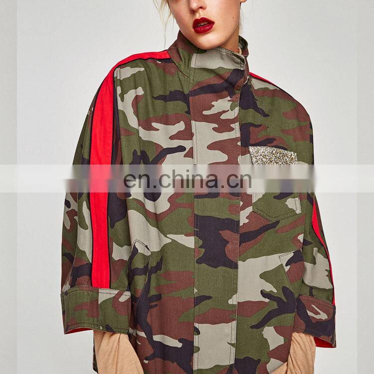 OEM High Quality Winter Camouflage Military Jacket For Women