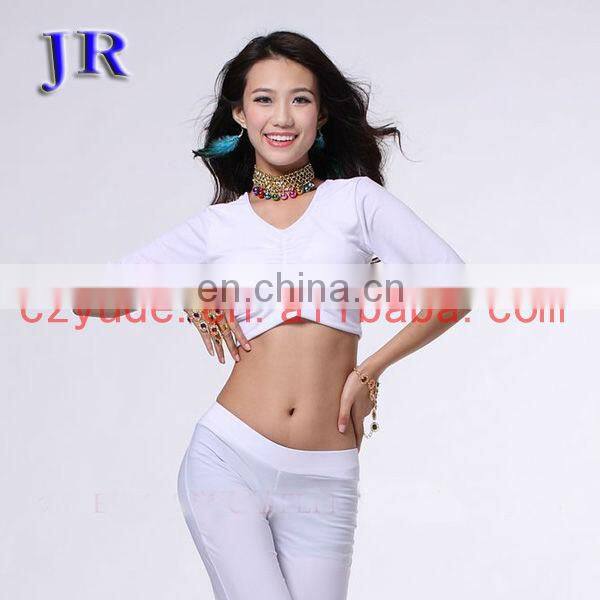 New designs Belly dance practice crop top S-3027#