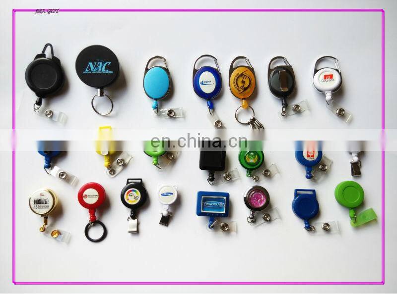 Plastic badge reel retractor