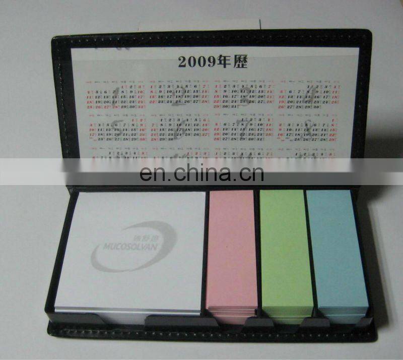 New notepad with various color sticky notes promotional memo notebook