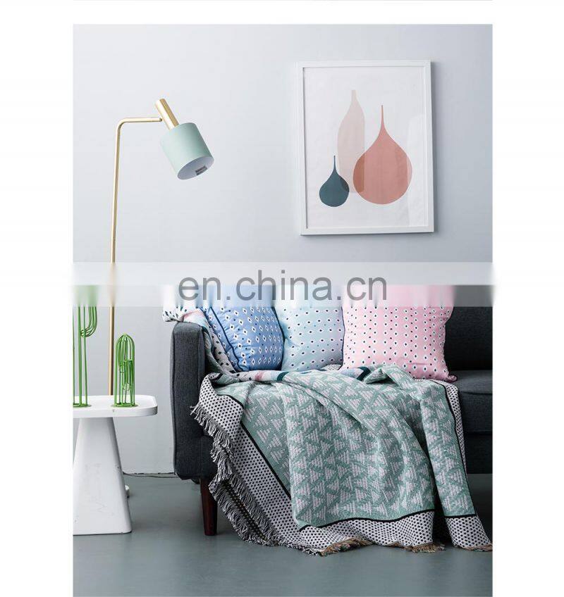 RAWHOUSE Wholesale price satin geometric pillowcase 45*45cm cushion covers set