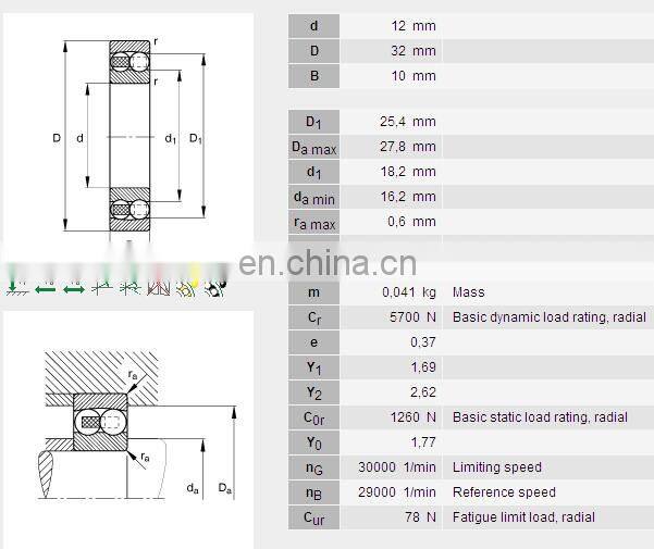 Electric Motor Bearing 1201 Self-aligning Ball Bearing 1201 Bearing