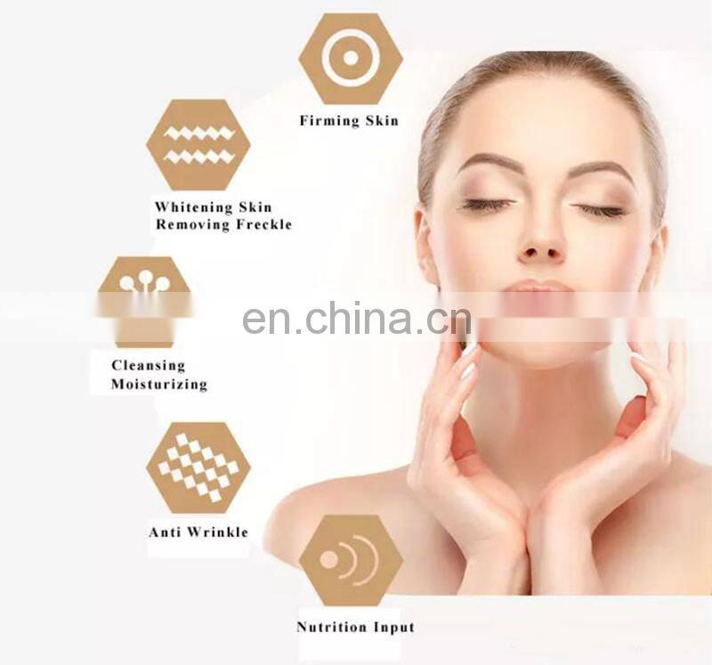 Portable High Frequency Ultrasonic Facial Wrinkles Removal Led Light Electric RF EMS Facial Massager Machine