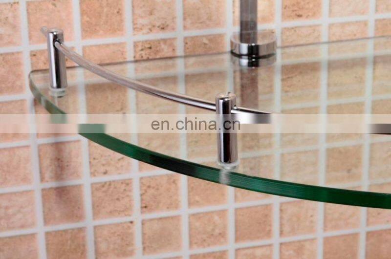 China factory manufacture safety Clear and colored Tempered Glass bathroom shelf 4mm 5mm 6mm 8mm 10mm
