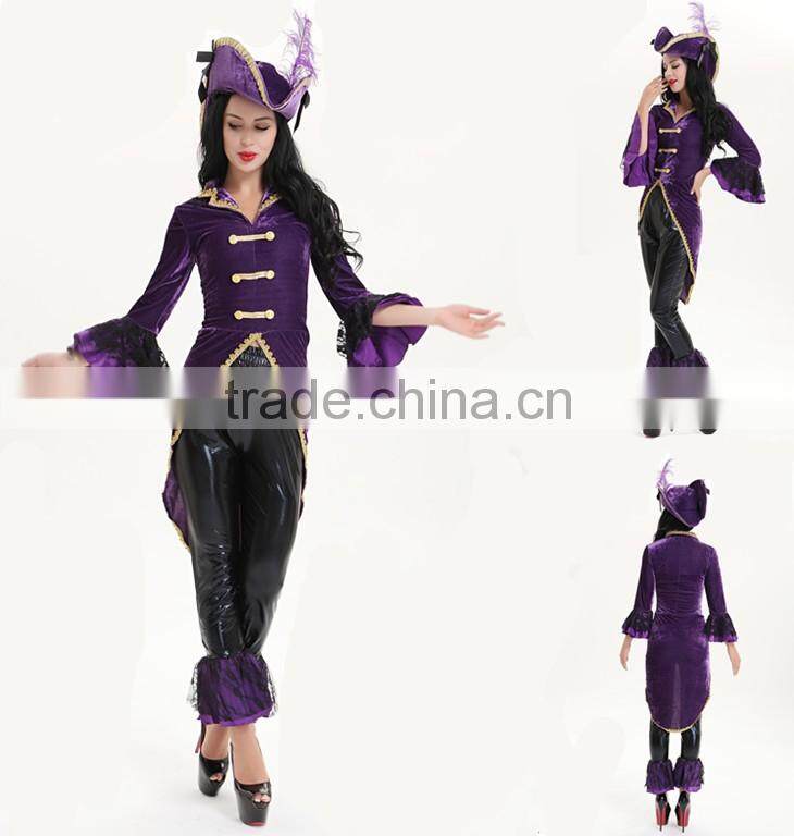 walson hot sale Ladies Pirate Wench Caribbean Buccaneer Beauty Fancy Dress Party Costume