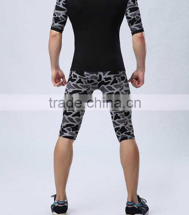 2016 fashion brand Custom men workout sportswear, mens long compression yoga pants