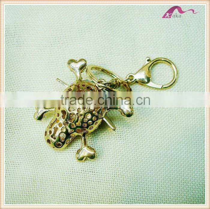 Custom Gold Crystal Skull Keychain Gifts