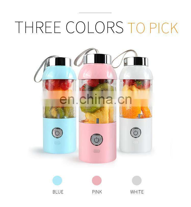 New USB Rechargeable 550ml Fruit Mixing Portable Juicer Blender