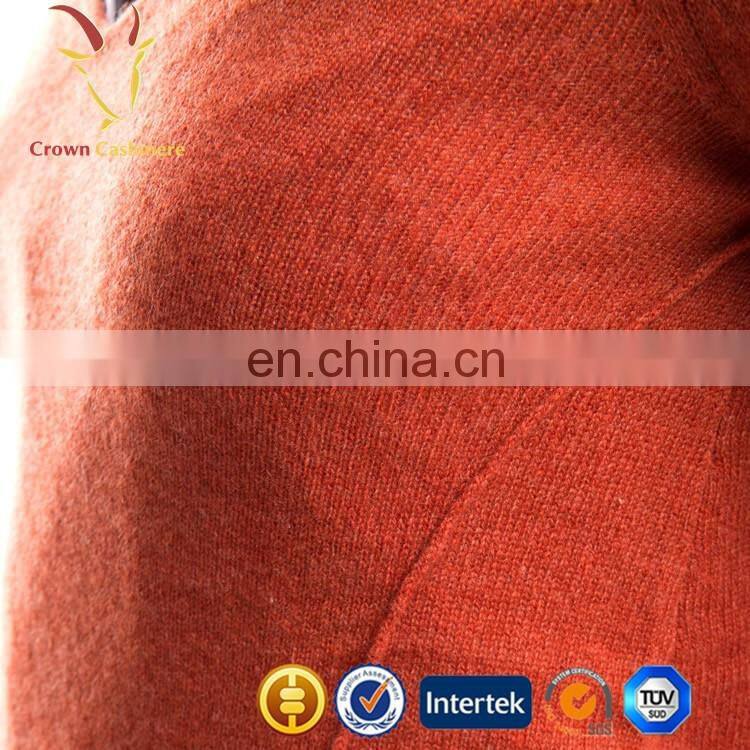 Korean Fashion Women V Neck Cashmere Woolen Sweater Pullover