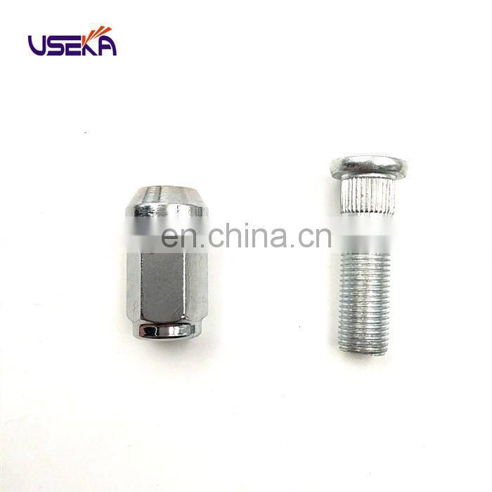 Professional Service and High Quality grade steel wheel flange bolt And wheel lug nuts 12*1.25