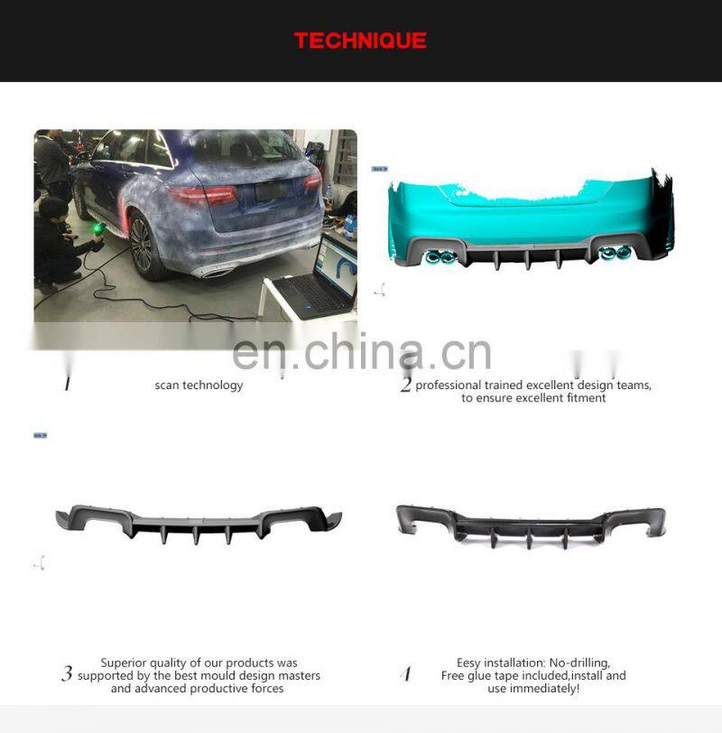 Prepreg Dry Carbon Fiber S5 Car Rear Diffuser Lip for Audi S5 B9 A5 SLINE Sportback 4-Door 2020 2021