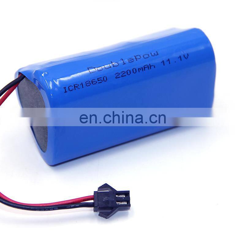 Factory price custom diy 2200mAh icr 18650 li-ion 11.1v battery pack lithium battery for Cash Mach