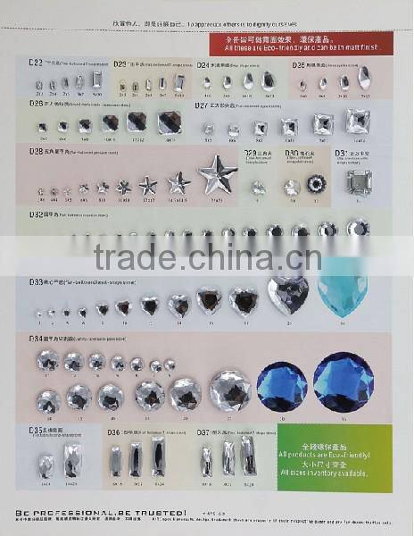 super fancy trangle acrylic stone with claw cup