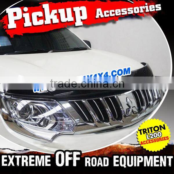 Chrome Kits Accessories Rear Gate Cover For 2015 Mitsubishi Triton L200