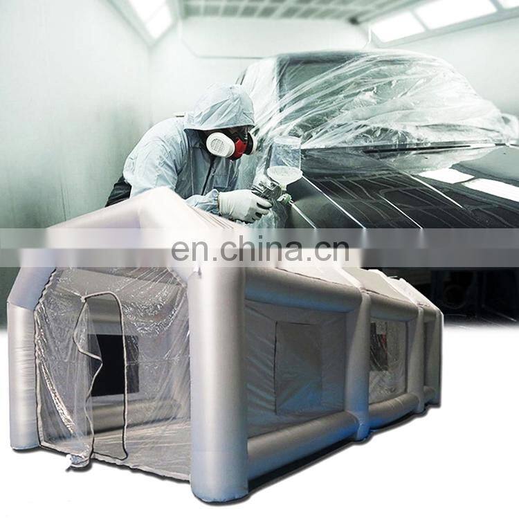 Cheap Price Sliver Commercial Inflatable Car Truck Garage Paint Booth Tent