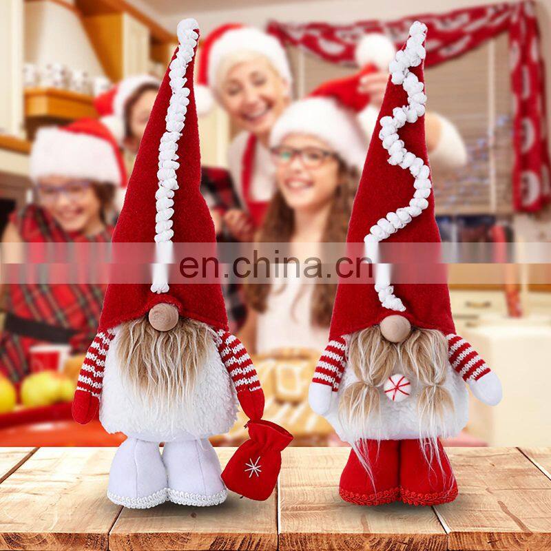 Christmas Faceless Gnome Santa Xmas Tree Hanging Ornament Doll Decoration For Home Pendant Gifts Drop Xmas Ornaments Party